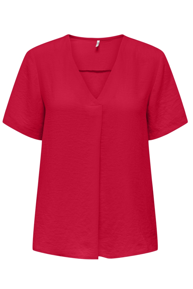 JDYDIVYA LIFE S/S V-NECK TOP WVN DI 15291432 SKI PATROL